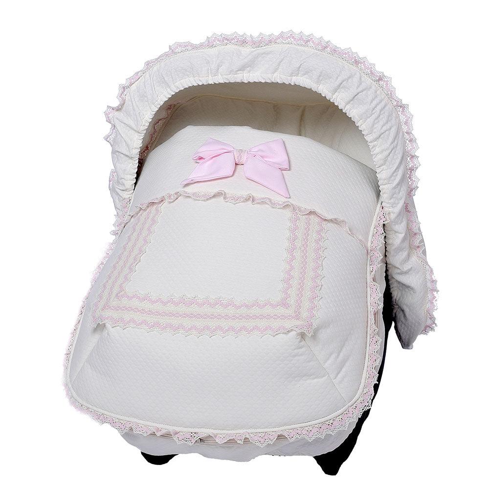 Saco MaxiCosi Clásico Puntilla Rosa Bebiti Nanetes - Nanetes #